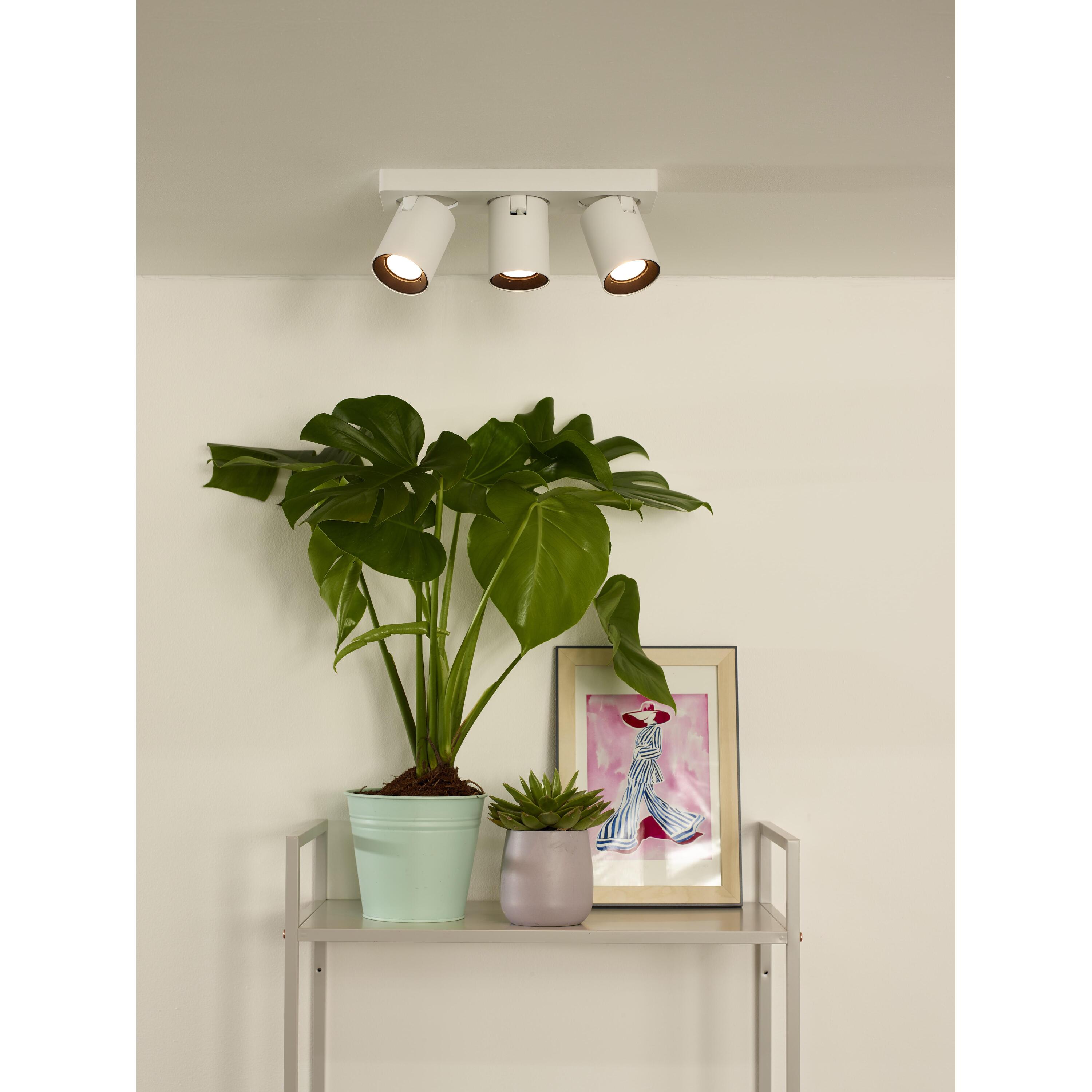Nigel 3 spot LED zwart staal