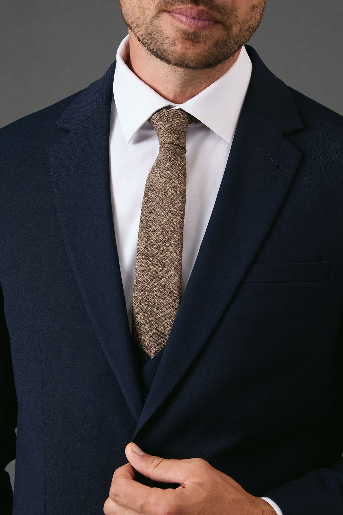Burton Brown Tweed Tie