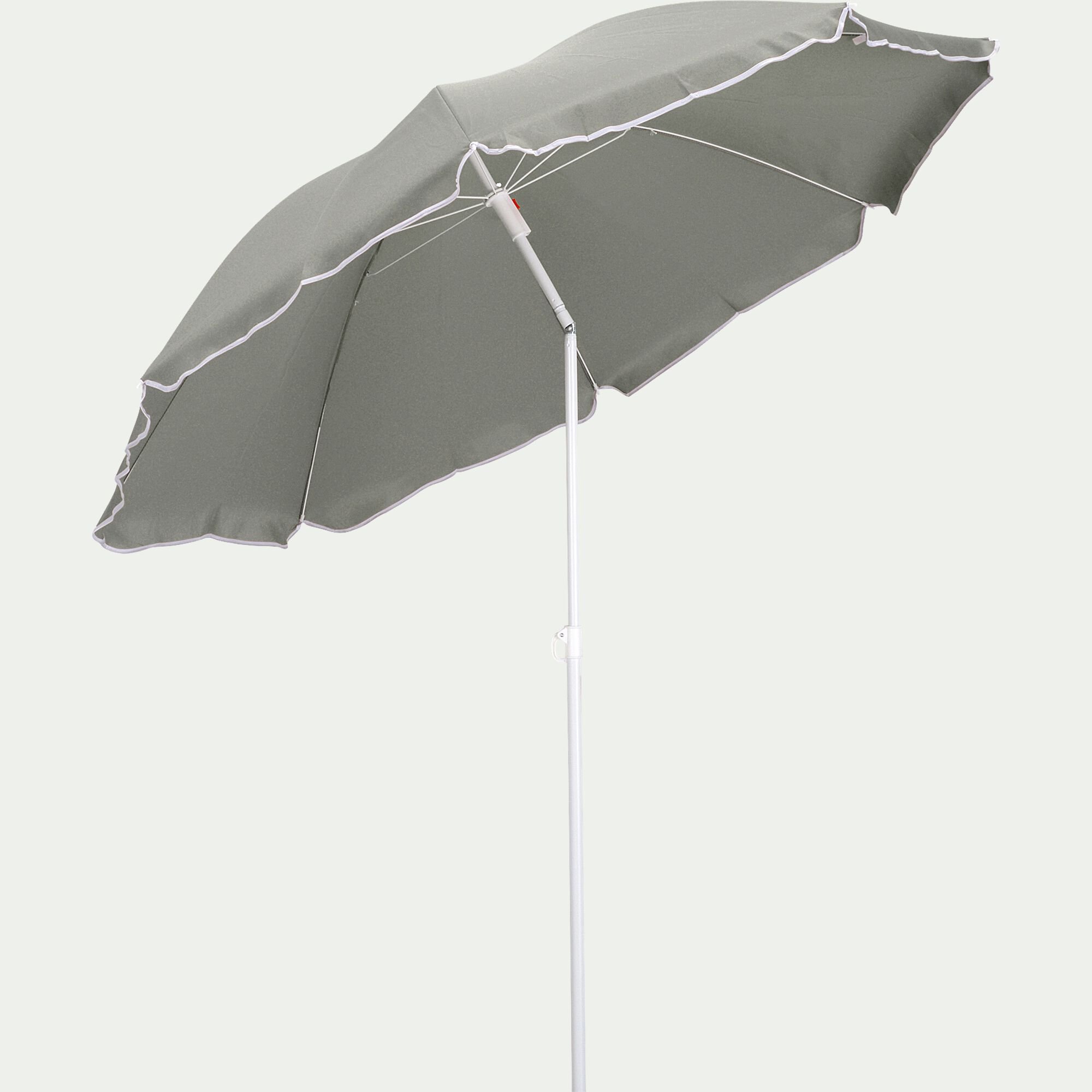 GASSIN - Parasol de plage - vert olivier (D180cm)