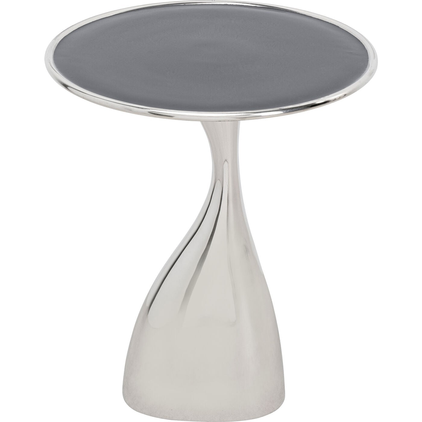 Kare Design Bijzettafel Spacey Ø36cm zilver