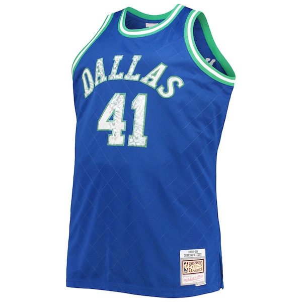 Dirk Nowitzki Dallas Mavericks Big & Tall 1998/99 NBA 75th Anniversary Diamond Swingman Jersey - Blue