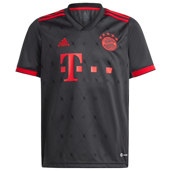 Bayern Munich adidas Youth 2022/23 Third Replica Custom Jersey - Charcoal