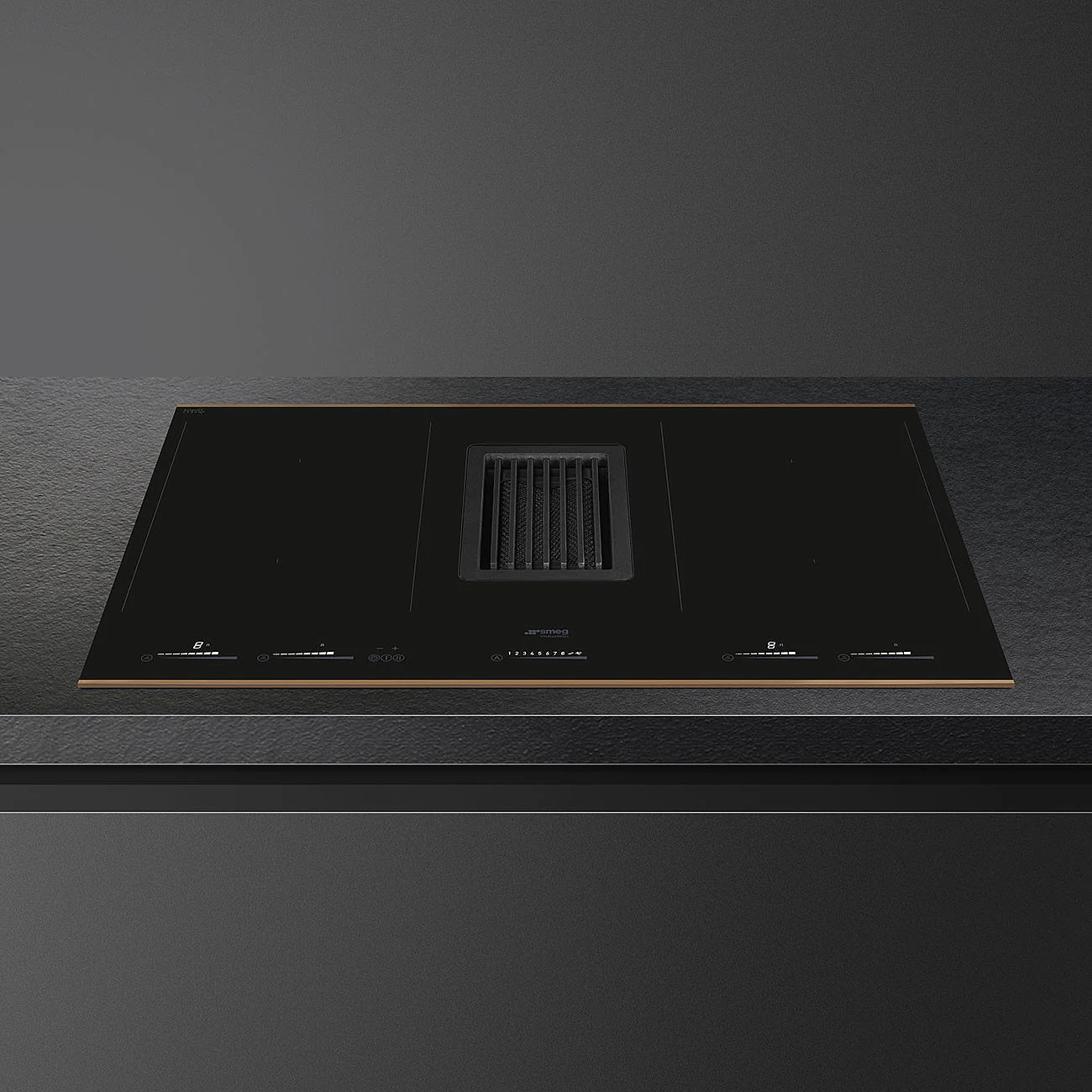 83cm Dolce Stil Novo Venting Induction Hob with Copper Trim