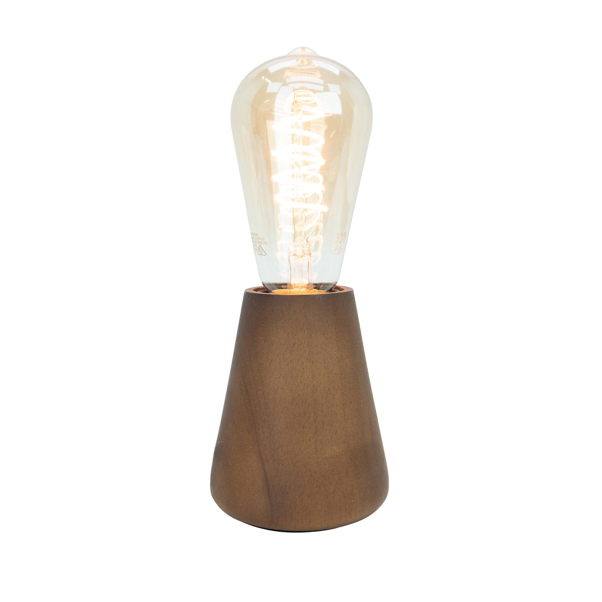 EGLO tafellamp Asby - e27 - 10 cm - donkerbruin - hout