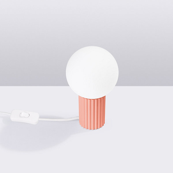 Lampe de bureau en aluminium/verre 1 lampes 12x12x19cm Sollux
