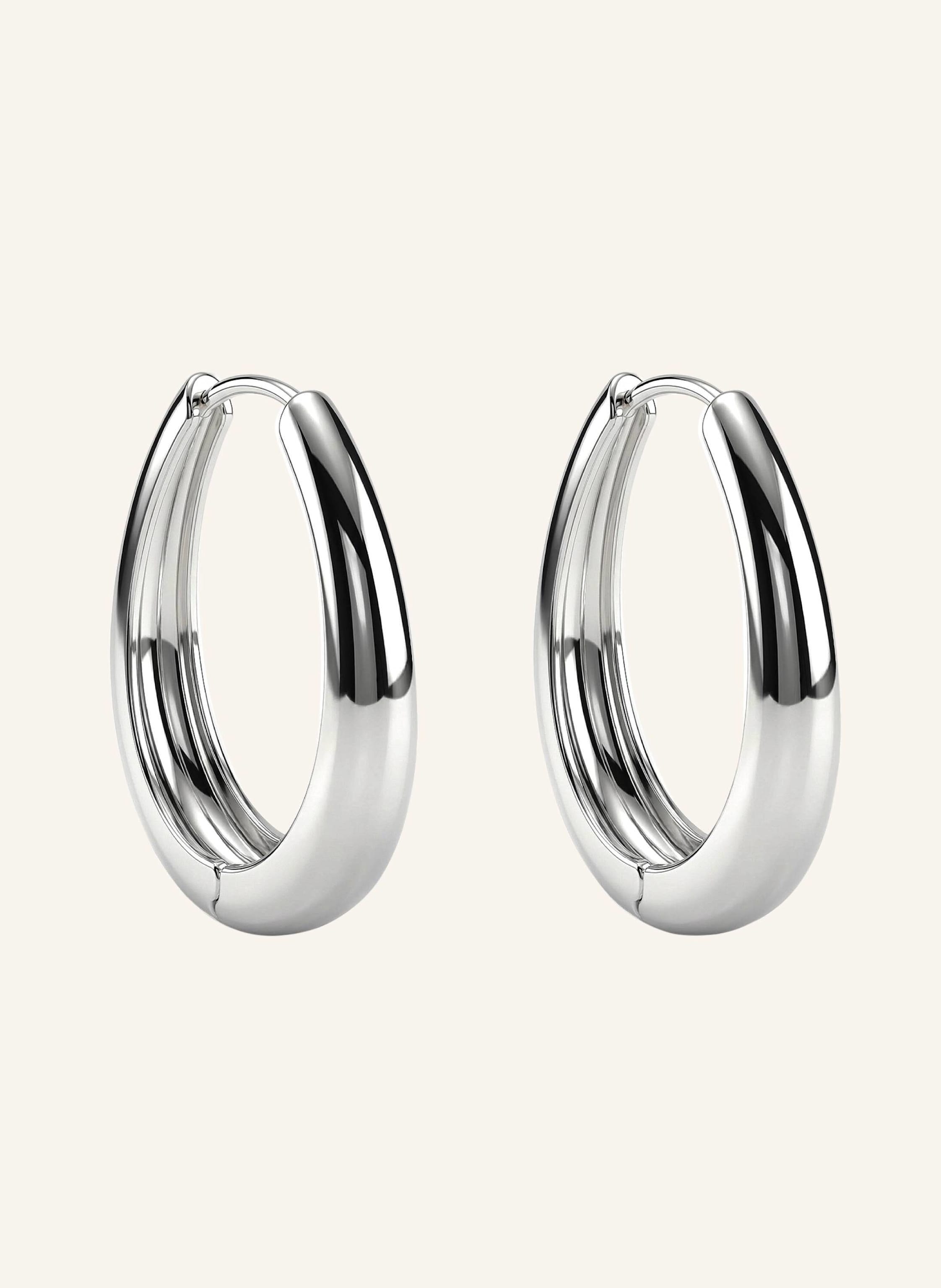 Pompidou Creolen DIVINE OVAL HOOPS by GLAMBOU