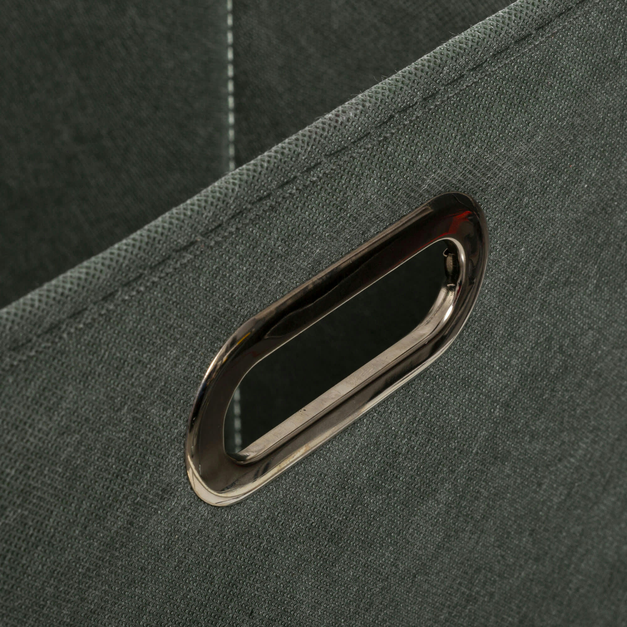 - Boîte de rangement  en tissu kaki - 31x31x31cm