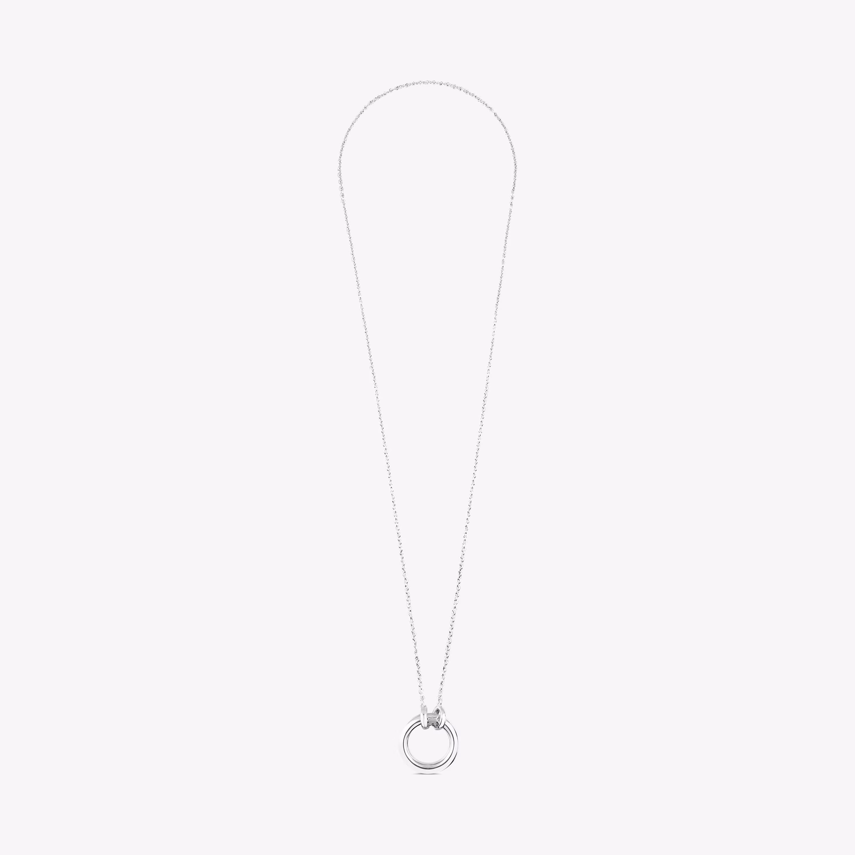 Collar de plata con anilla de 16mm Hold