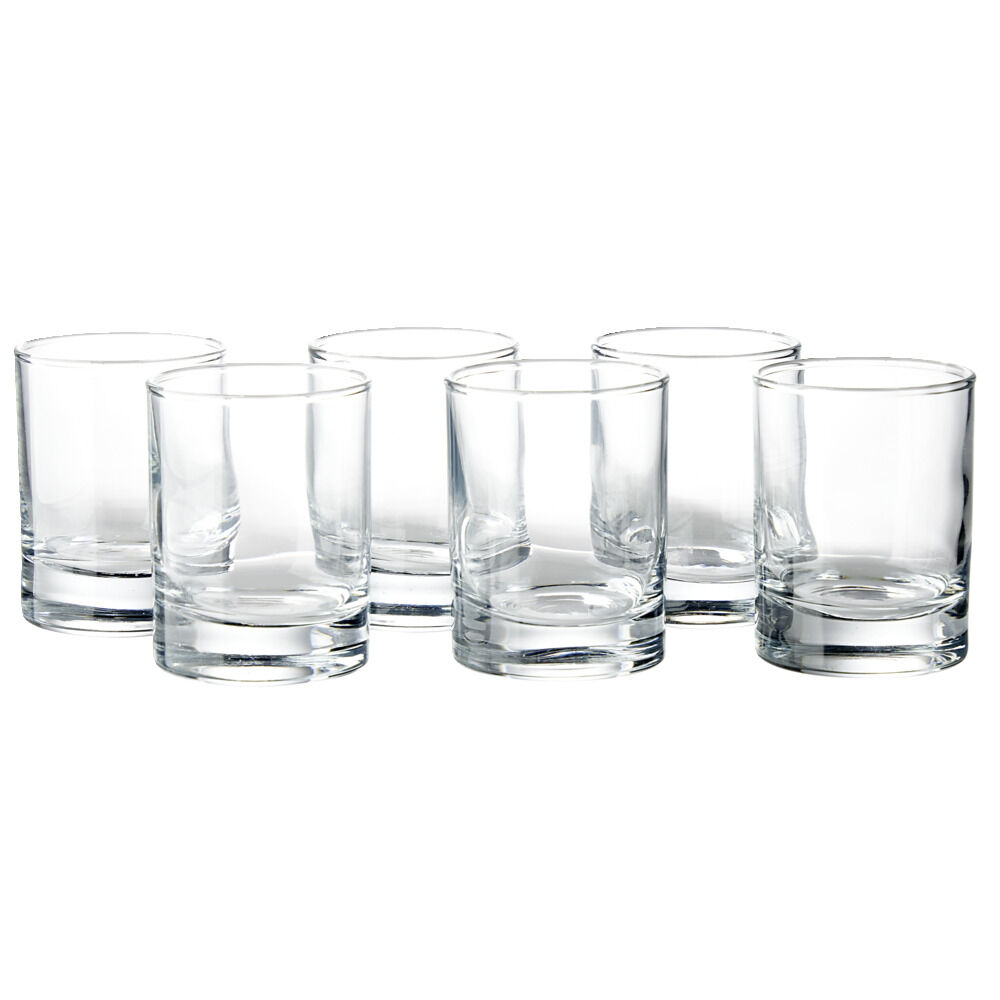 Lot de 6 verres à shooter en verre 6,5cl H6cm