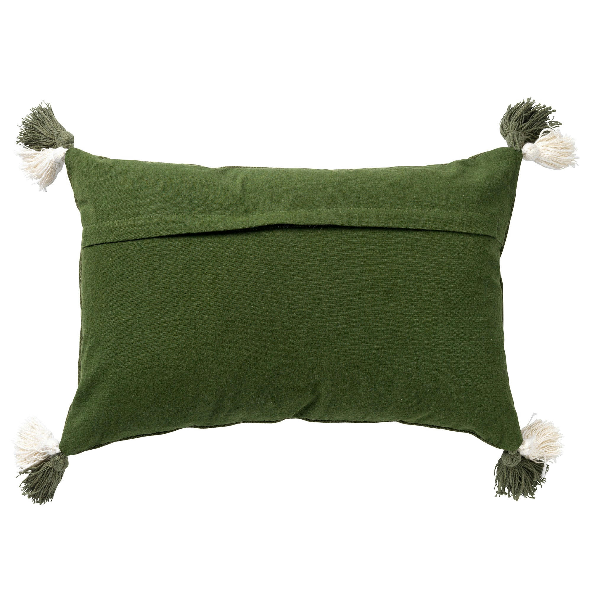 - Coussin - vert en coton 40x60 cm avec imprimé rétro