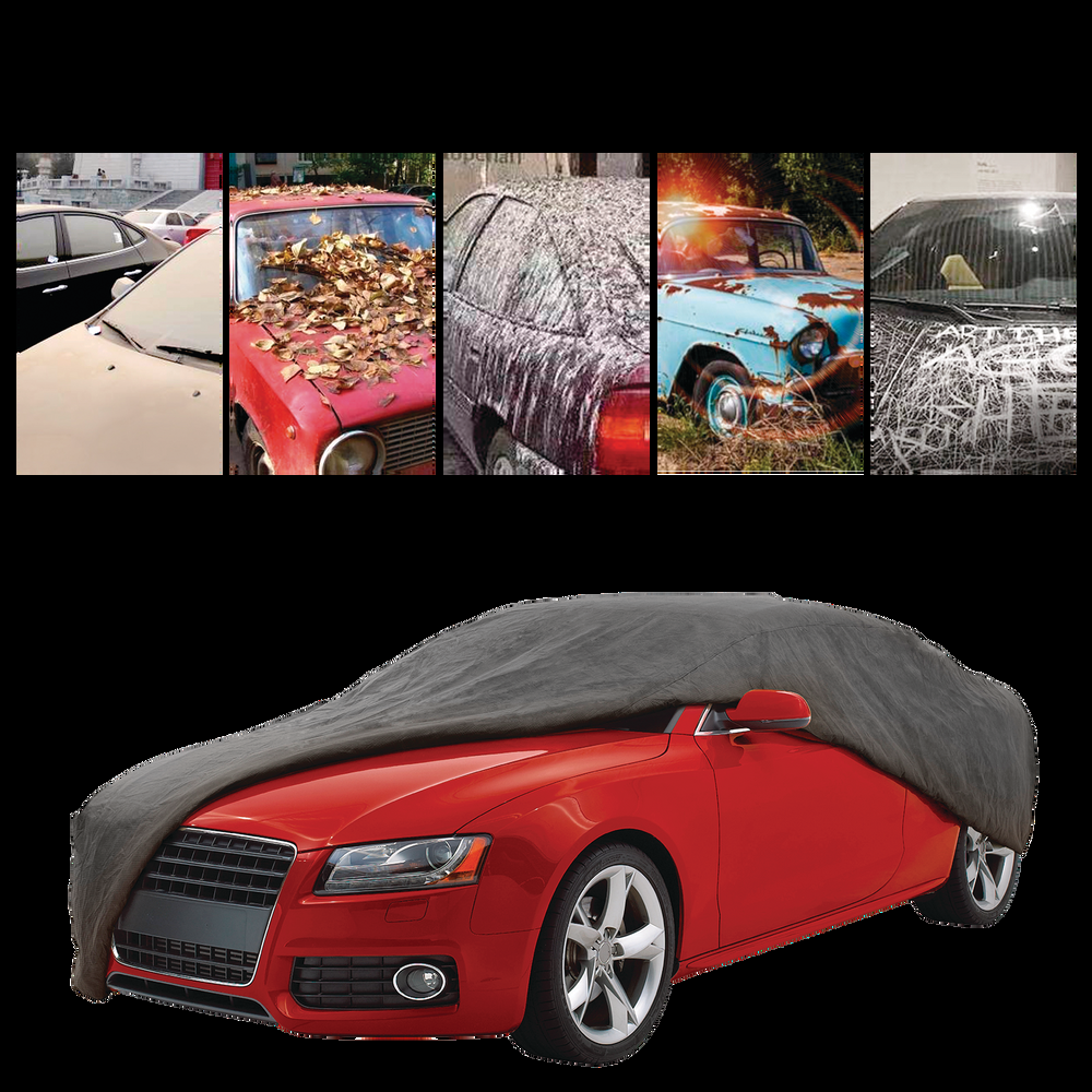 Simoniz Platinum 4 Layer Water Resistant Car Cover with UV Protection, Assorted, Large: Fits cars 16'8