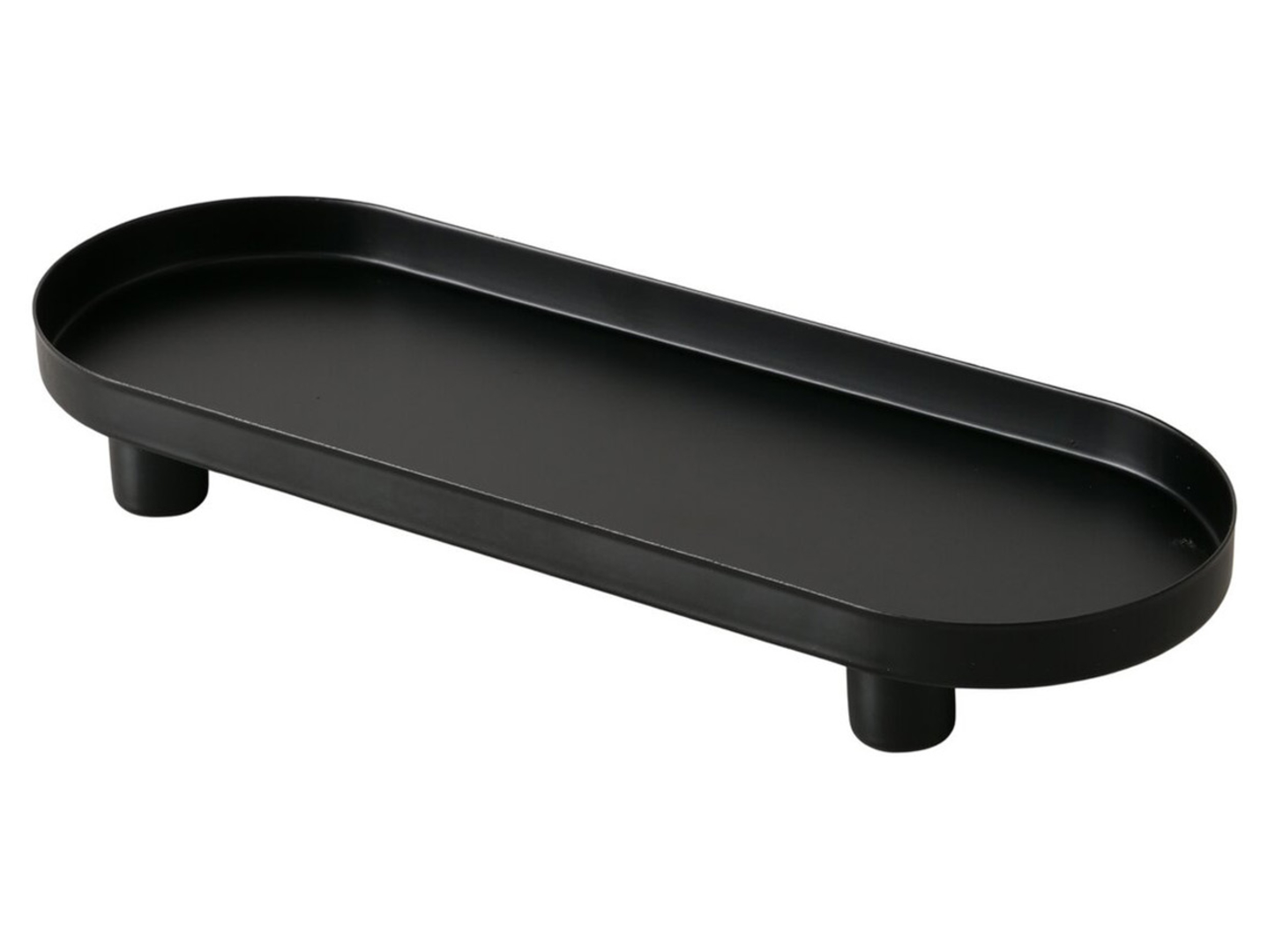 Patera dekoracyjna metalowa Manon 10x28 cm czarny