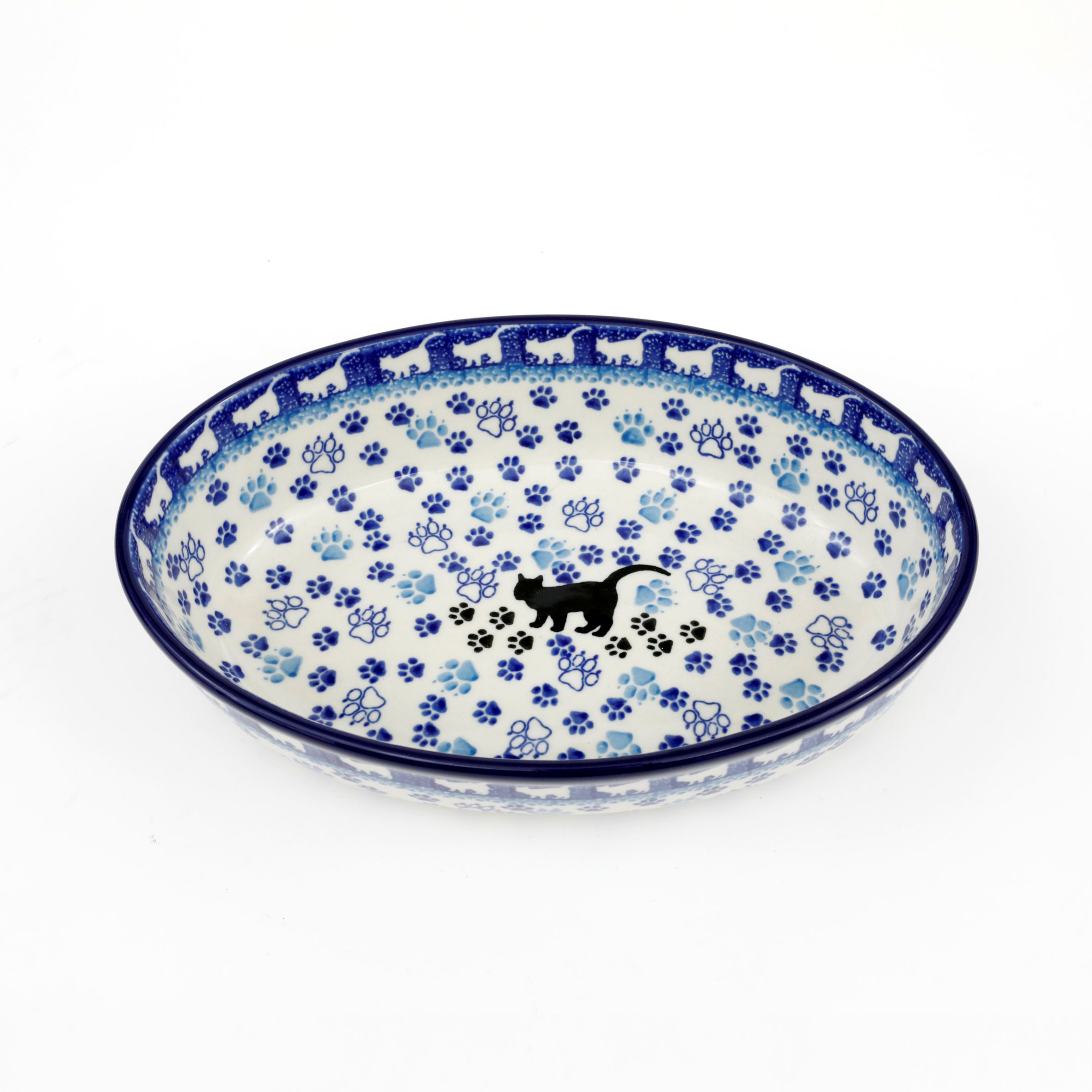 Półmisek owalny 299 24/18,5cm  1771X Czarny kot