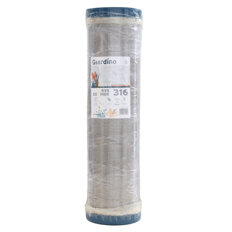 Treillis soudé gris Ø 6,35 x 0,8 mm 1 x 25 m GIARDINO