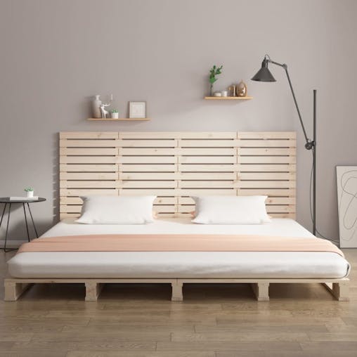 NNEVL Wall Headboard 156x3x91.5 cm Solid Wood Pine