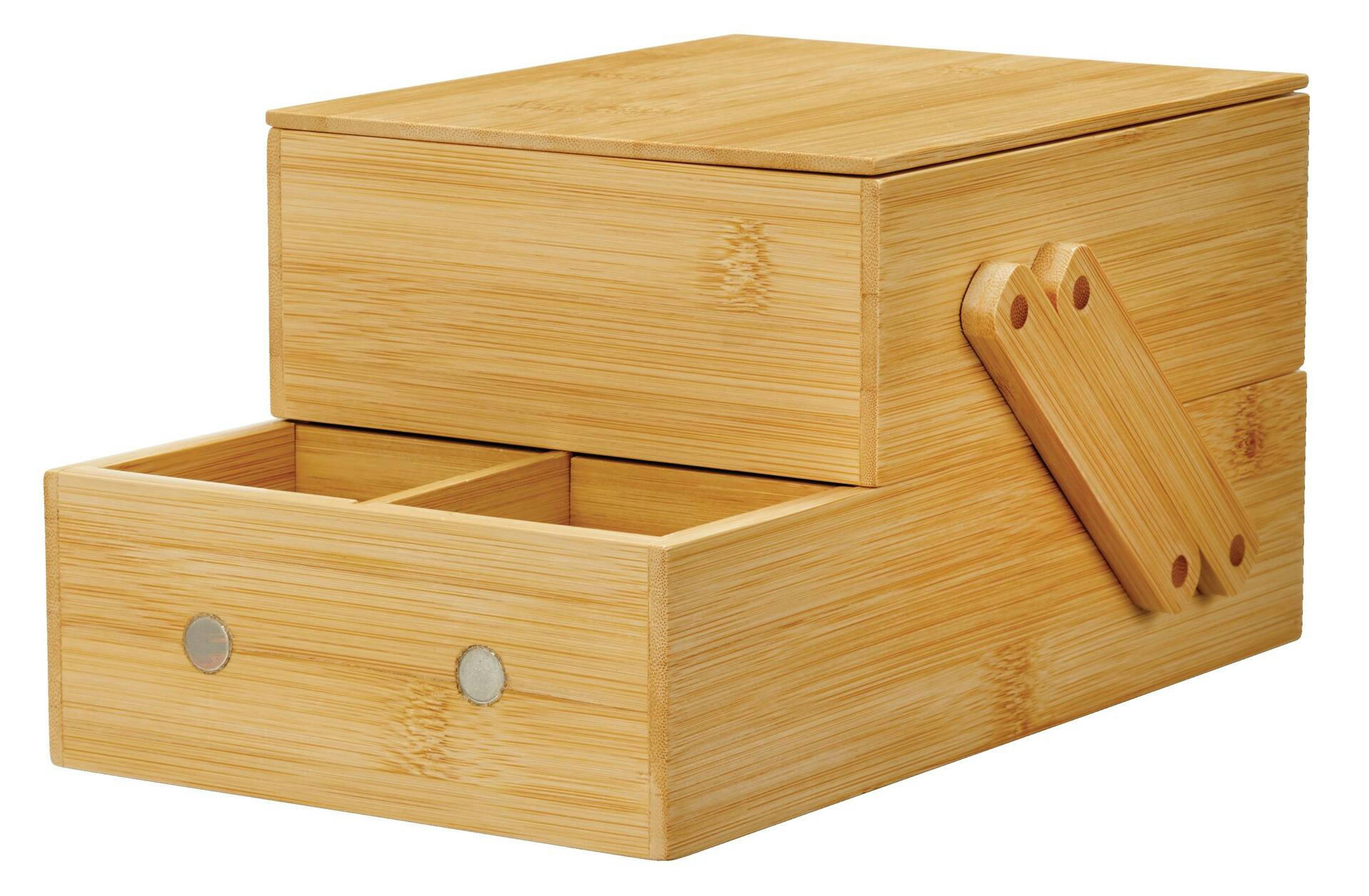 CANVAS 2-Levels Bamboo Bathroom/Vanity Organizer