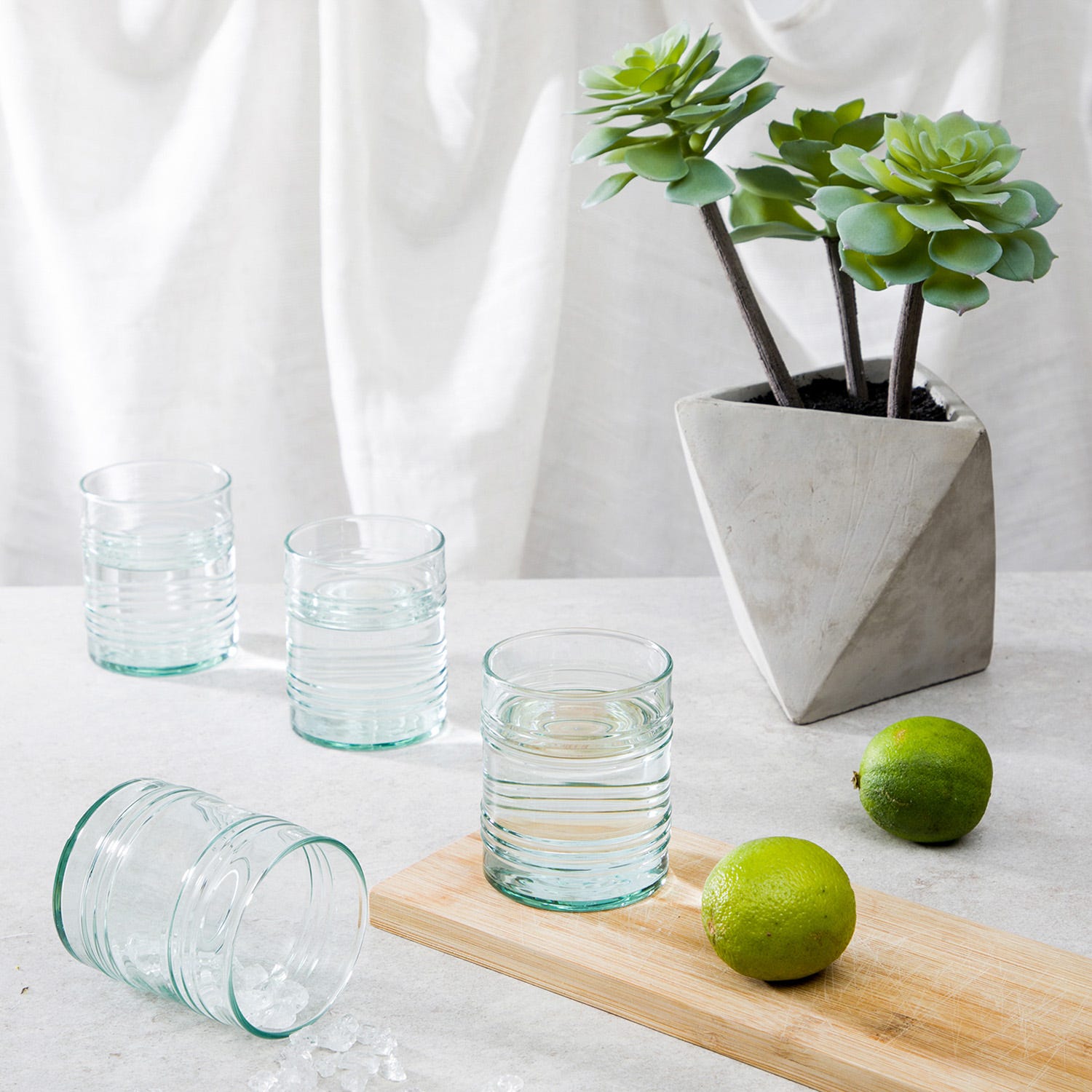 Set 4 bicchieri acqua Aware Tin Can Pasabahce