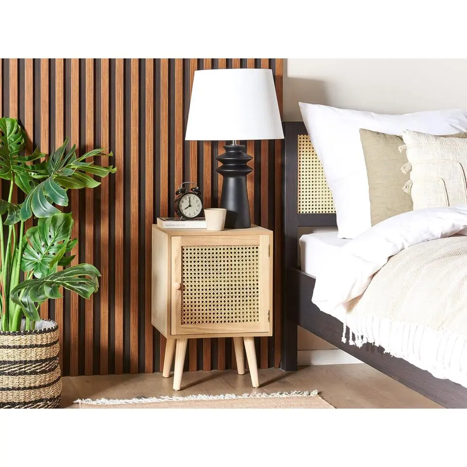 ALMO - Nachtkastje - Lichte houtkleur - MDF