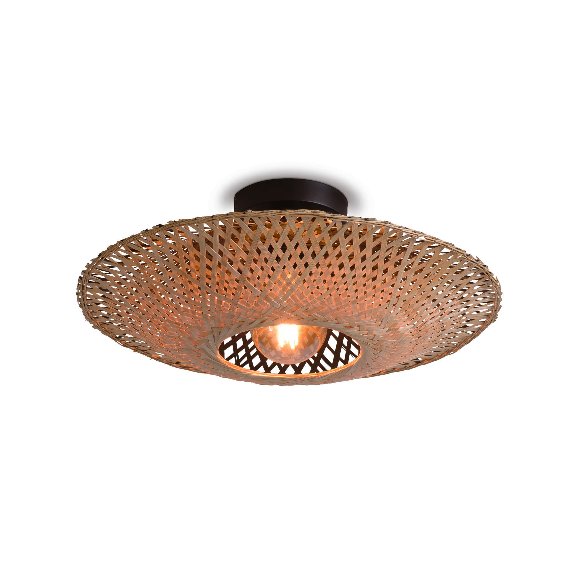 GOOD&MOJO plafonnière Kalimantan - bruin - Ø60cm