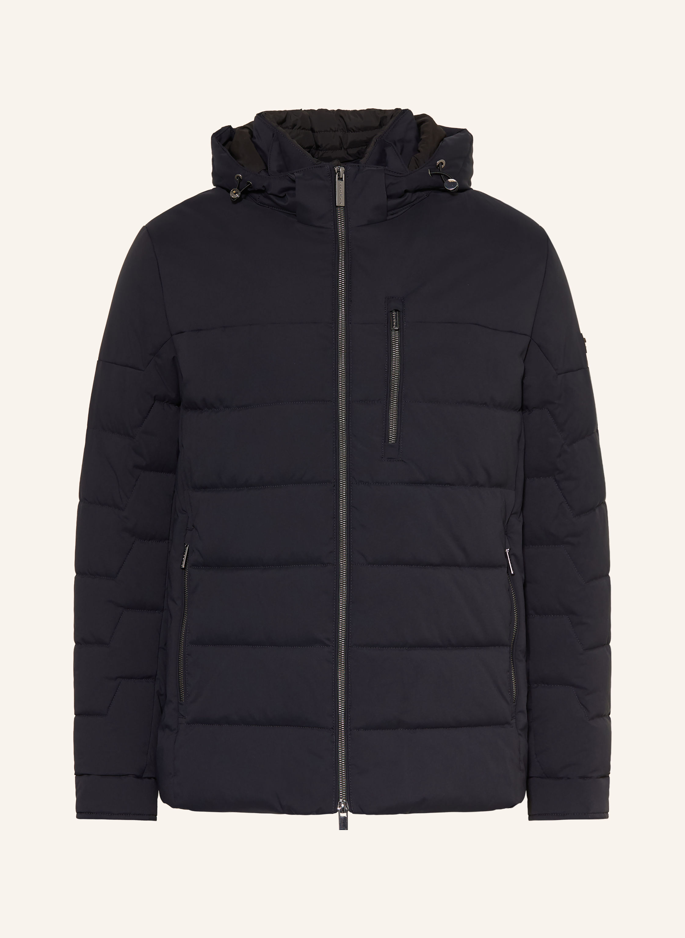 bugatti Steppjacke mit abhnembarer Kapuze