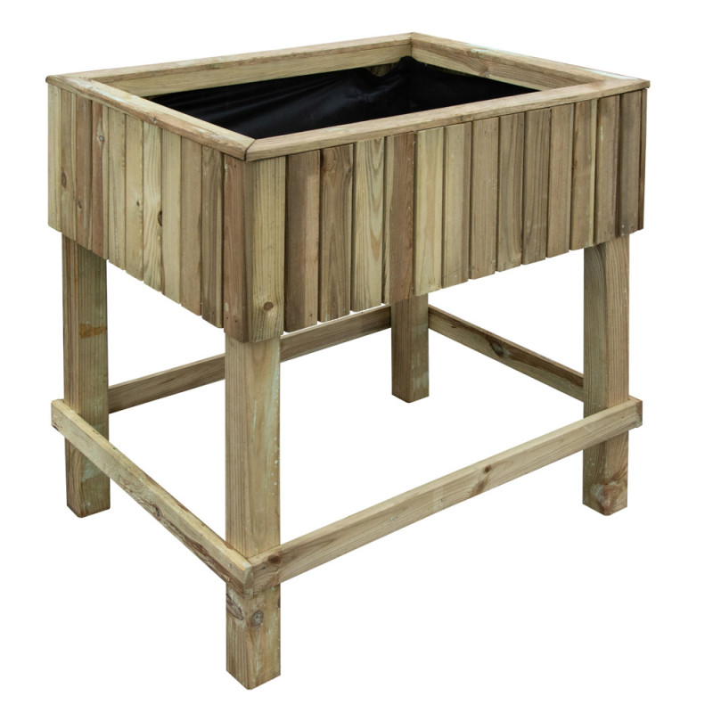 Carré potager sur pieds 79,5 x 60 x 80 cm SOLID