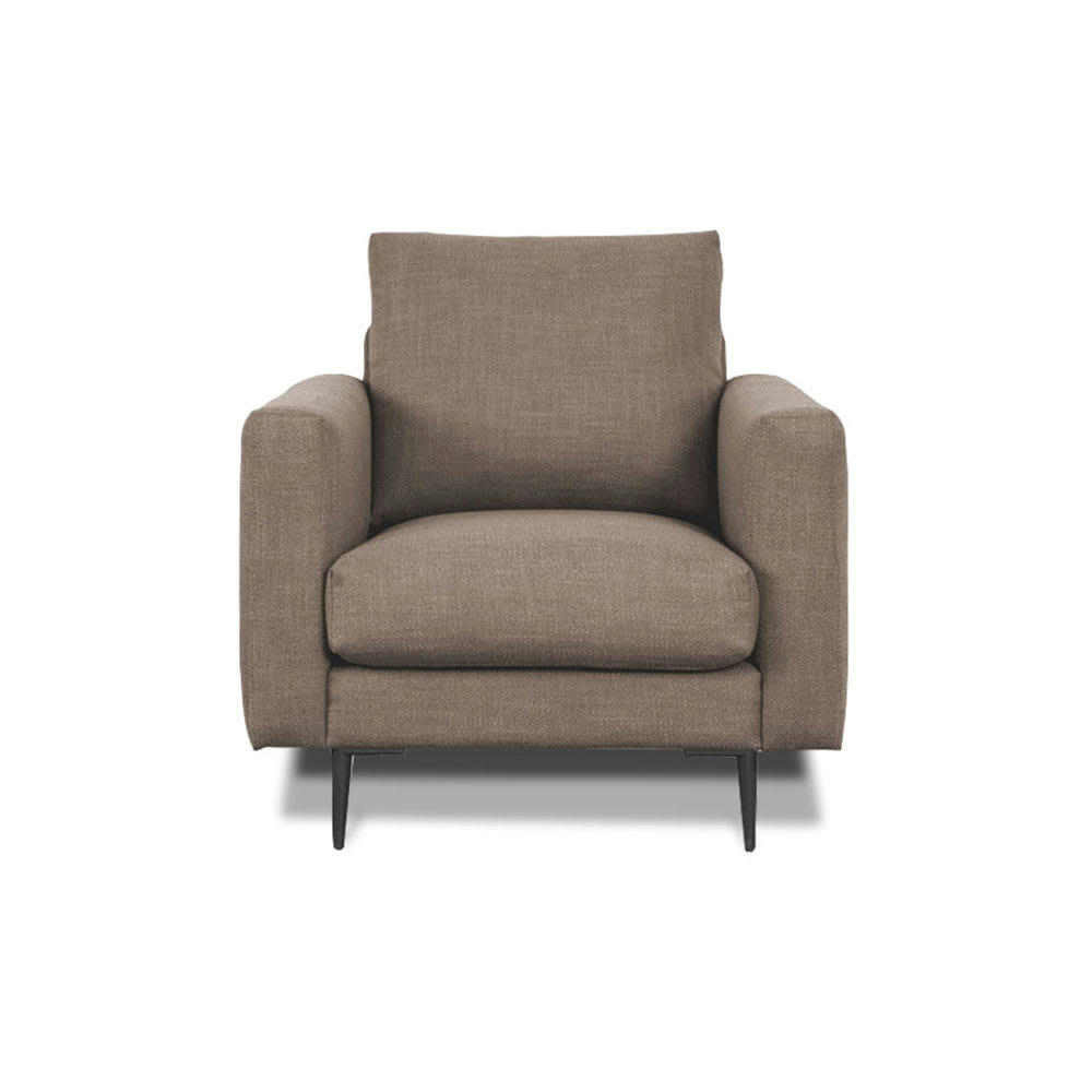 CARUSO - Fauteuil 1 place tissu taupe