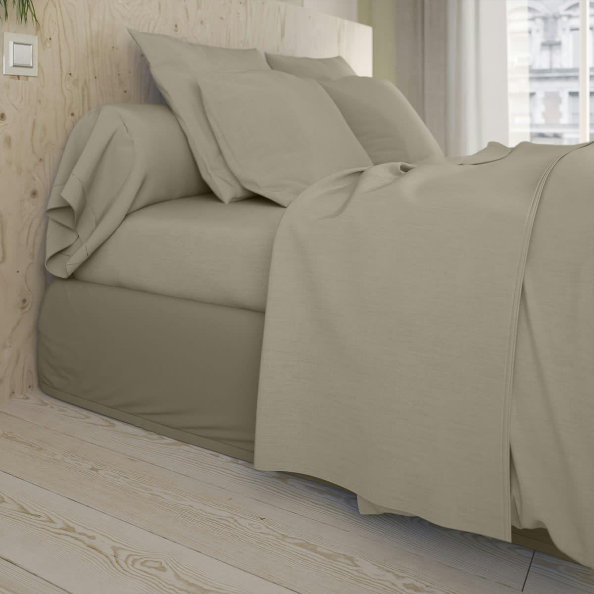 STUDIO - Drap plat   Coton Sable 240x310 cm - DODO
