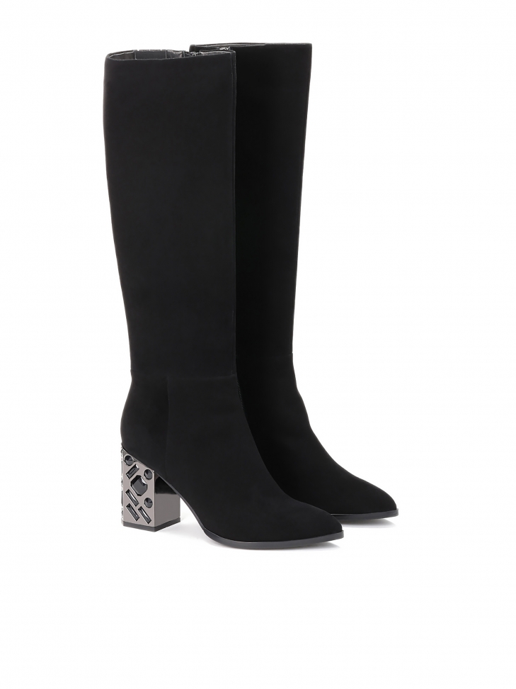 Ladies’ black high boots