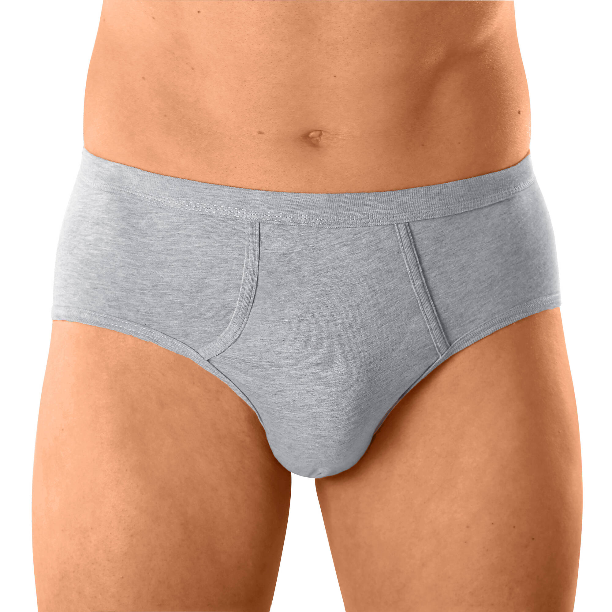 Slip ouvert taille haute uni - lot de 6