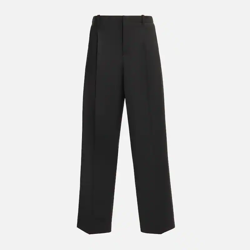Wool blend trousers