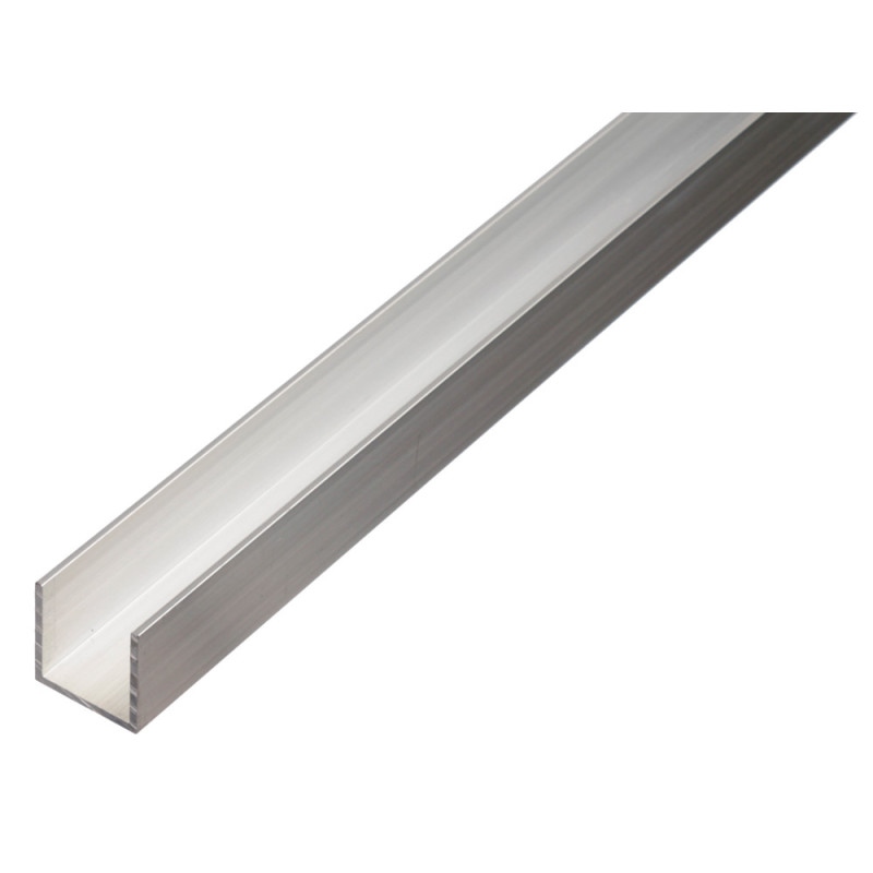 Profilé U en aluminium 20 x 20 x 1,5 x 17 mm 1 m ALBERTS