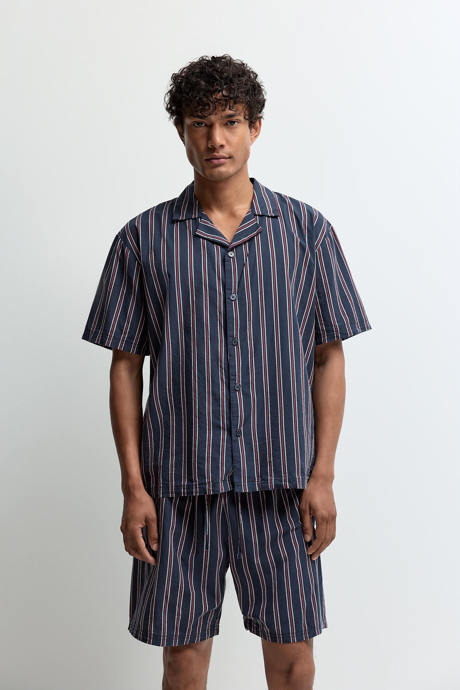 Pijama corto rayas