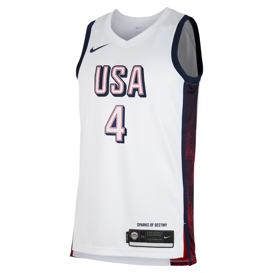 Stephen Curry #4 USA Men’s National Team USA 2024 OLYMPIC JERSEYS - White