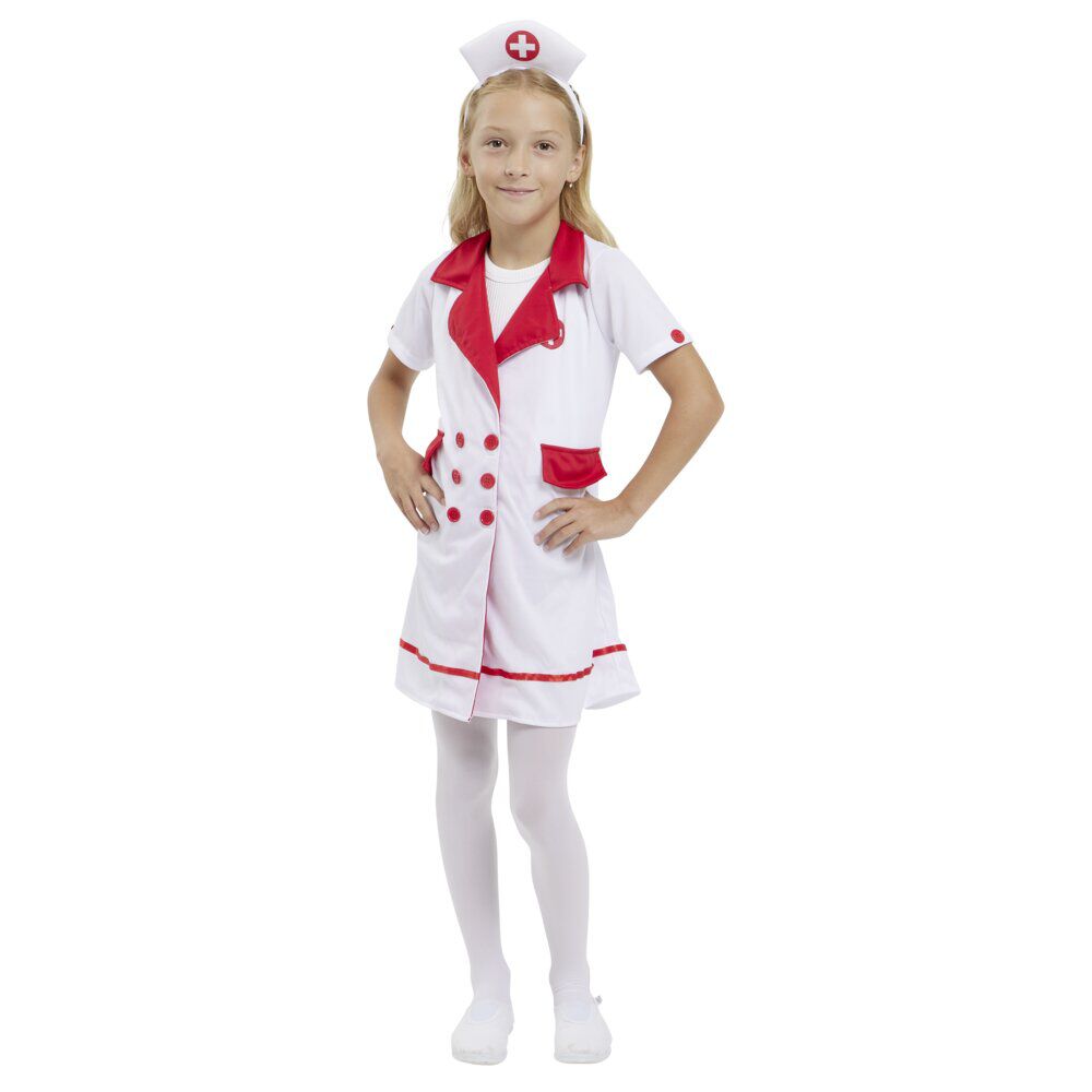 Déguisement enfant infirmière robe et serre-tête 7/10ans