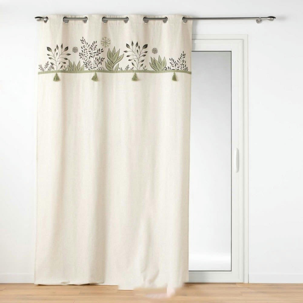 - Rideau  coton Vert 140 X 240