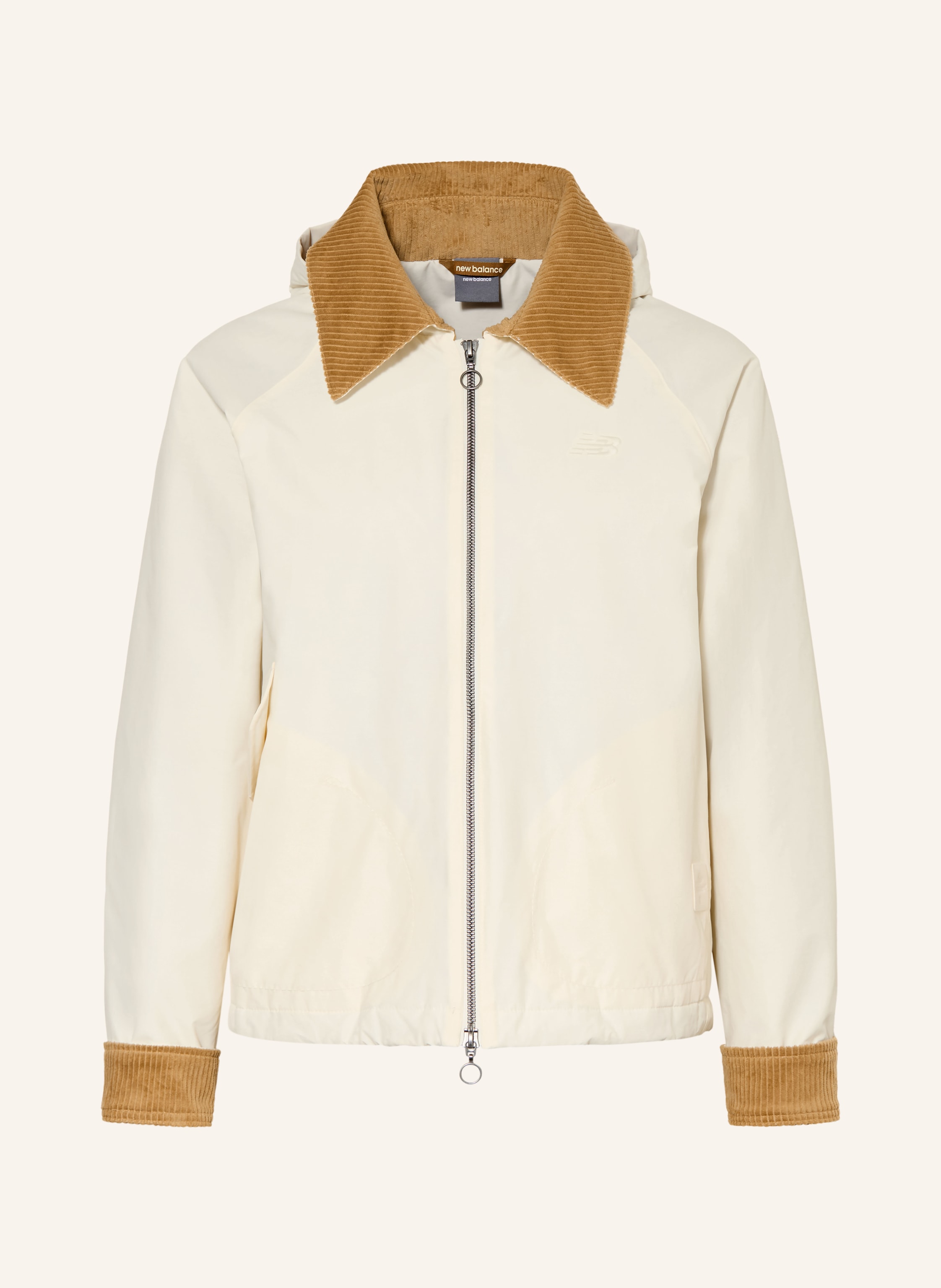 new balance Oversized-Jacke mit abnehmbarer Kapuze