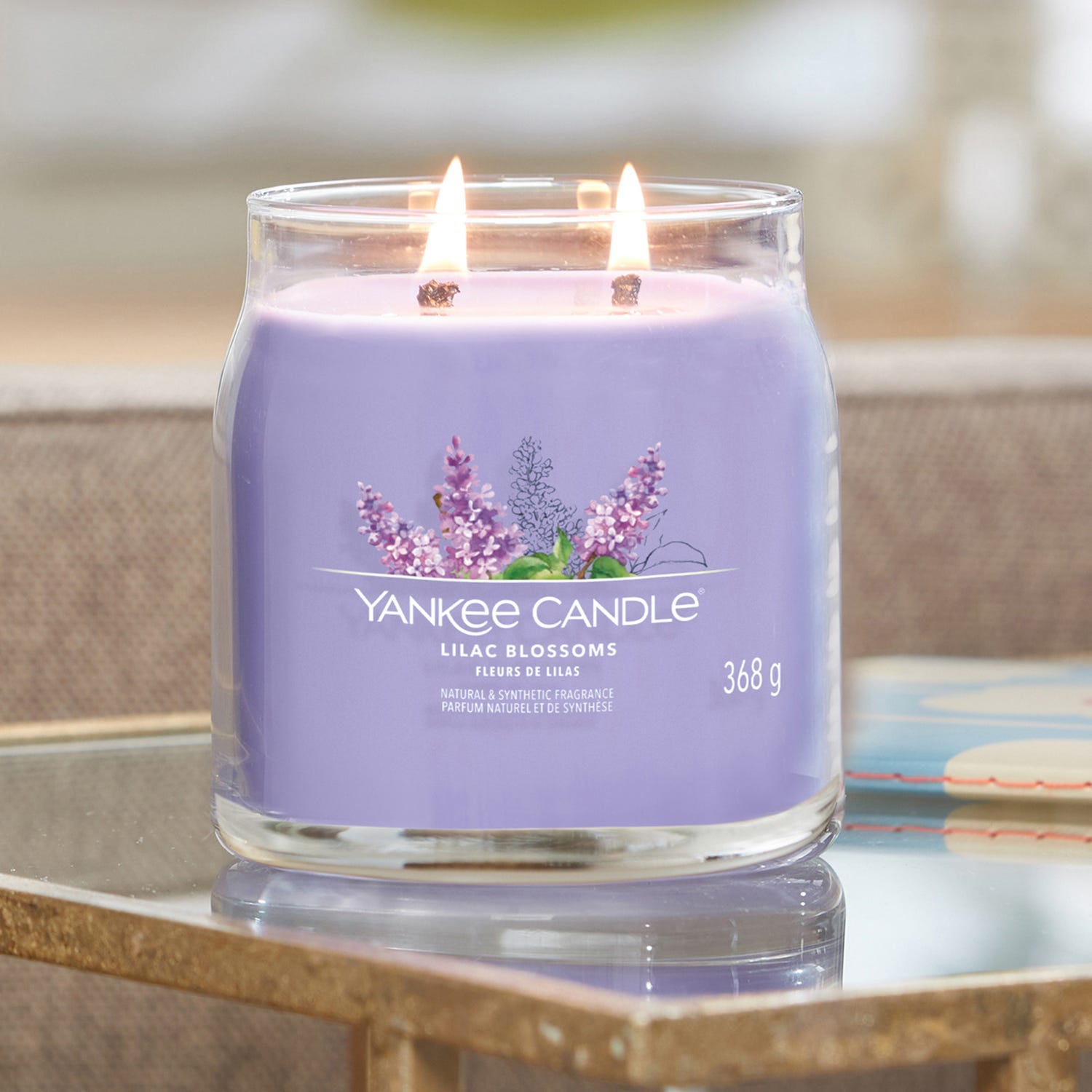 Lilac Blossoms, candela in giara media Yankee Candle
