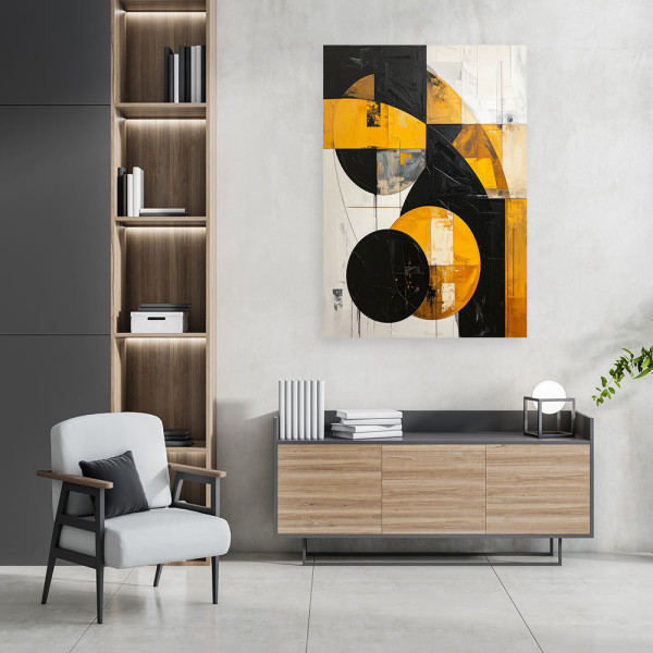 Obraz do salonu sypialni biura loftu, Geometryczna imitacja tekstury 20x30