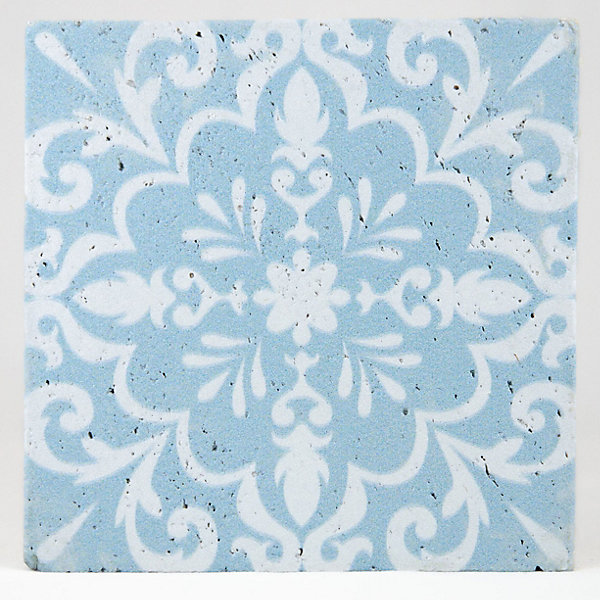 CARREAU BAROQUE BLEU 1 PIÈCE 10 x 10 CM CASA LINEA