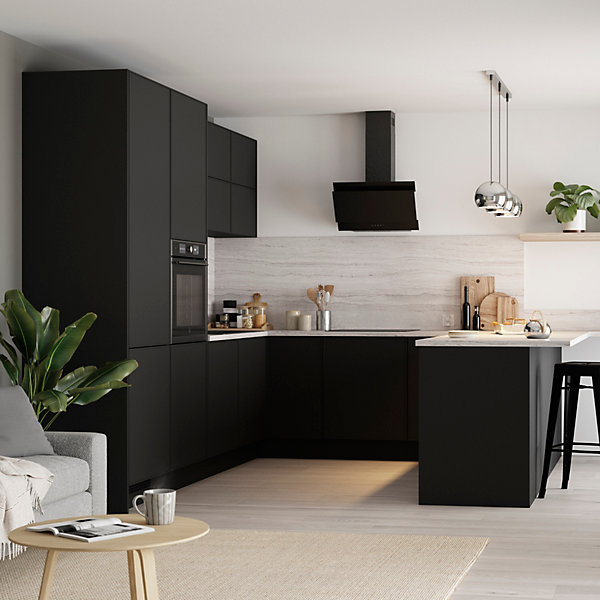 Bande de chant pour joue de finition GoodHome Pasilla Noir Ep. 0.53 mm x L. 10 m