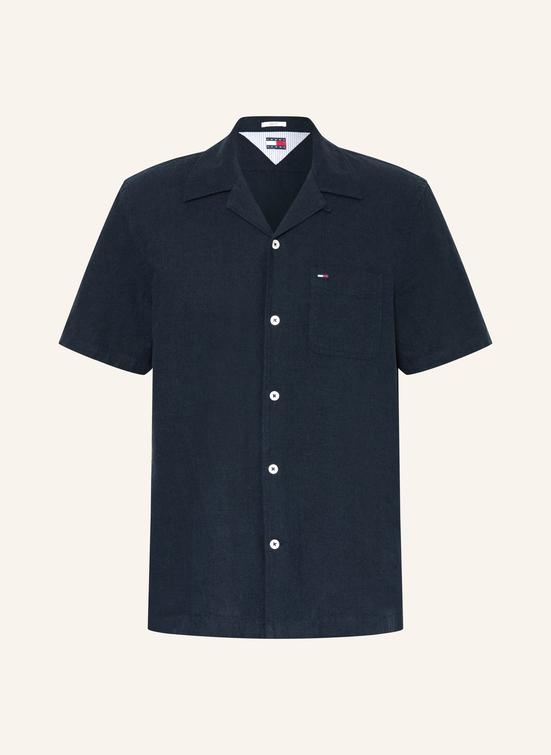 TOMMY JEANS Resorthemd Comfort Fit mit Leinen