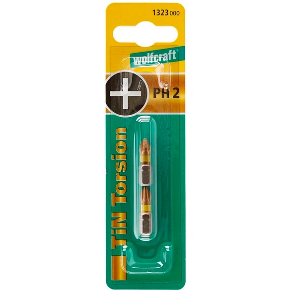 Torsion-TiN-Bit »1323000«, PH2, 2 Stück