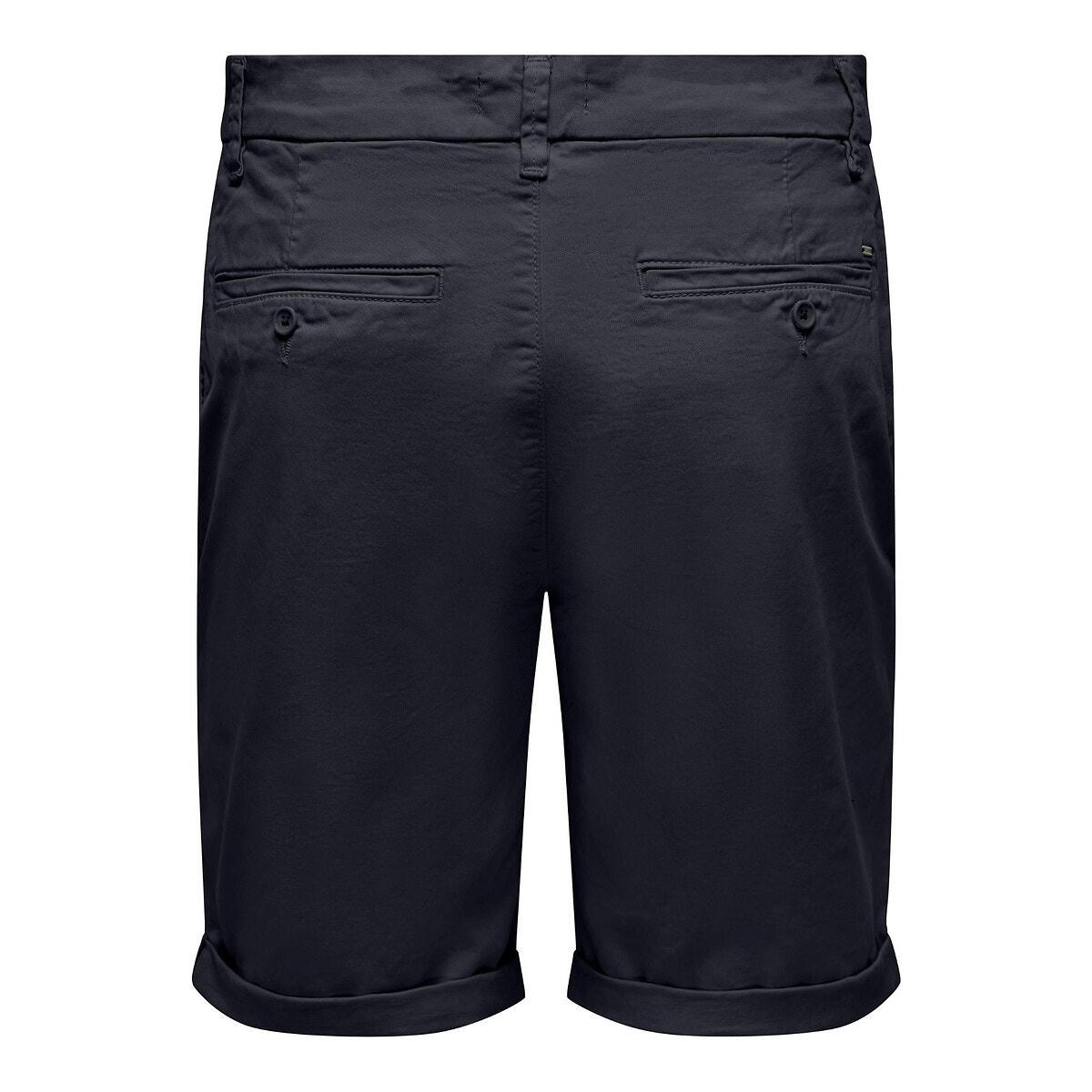 Short chino droit en twill Peter