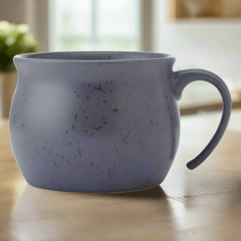 Black Speckled Jumbo Soup Mug