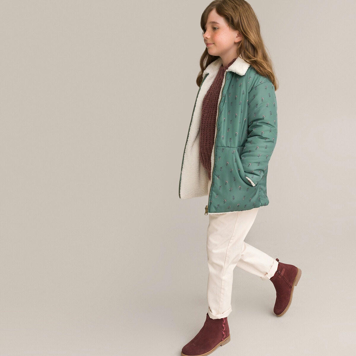 Manteau chaud réversible