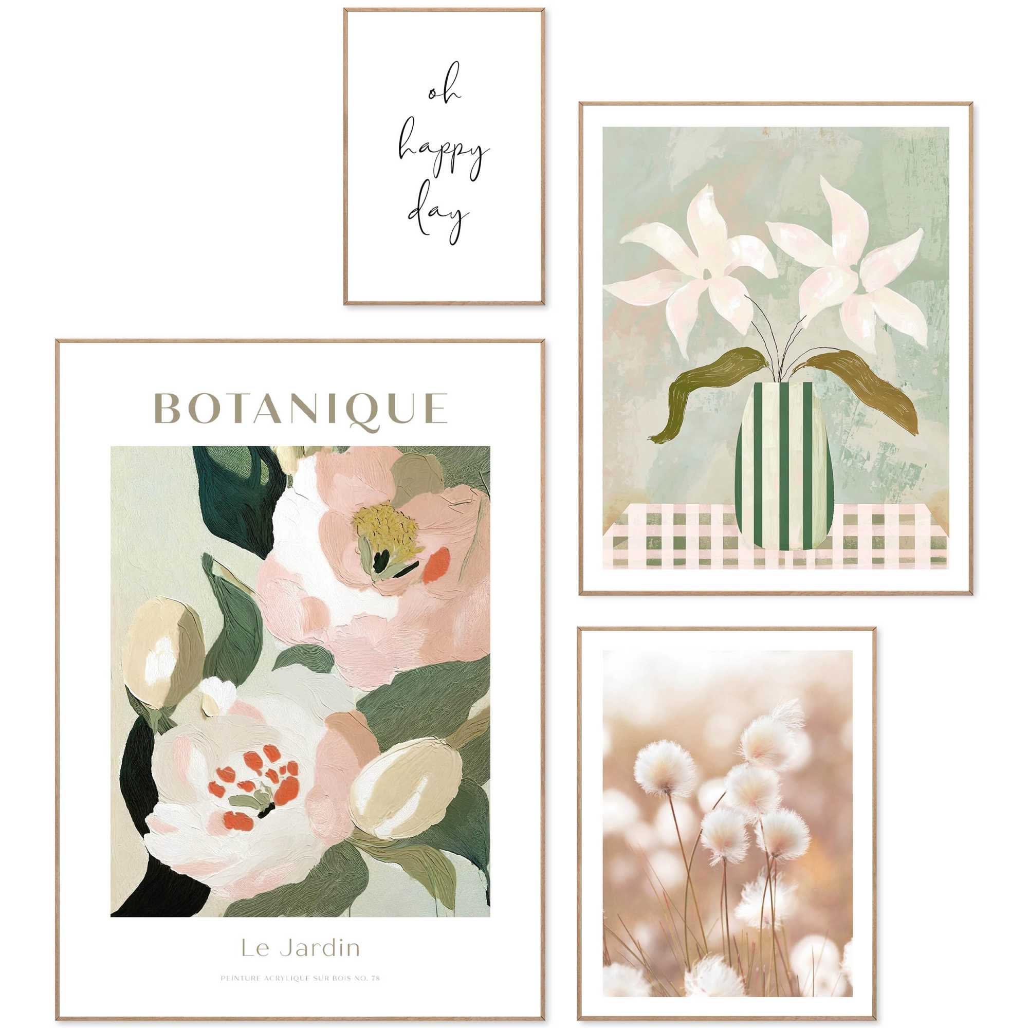 Reinders - Gevoel van Groen - Wanddecoratieset in verschillende format