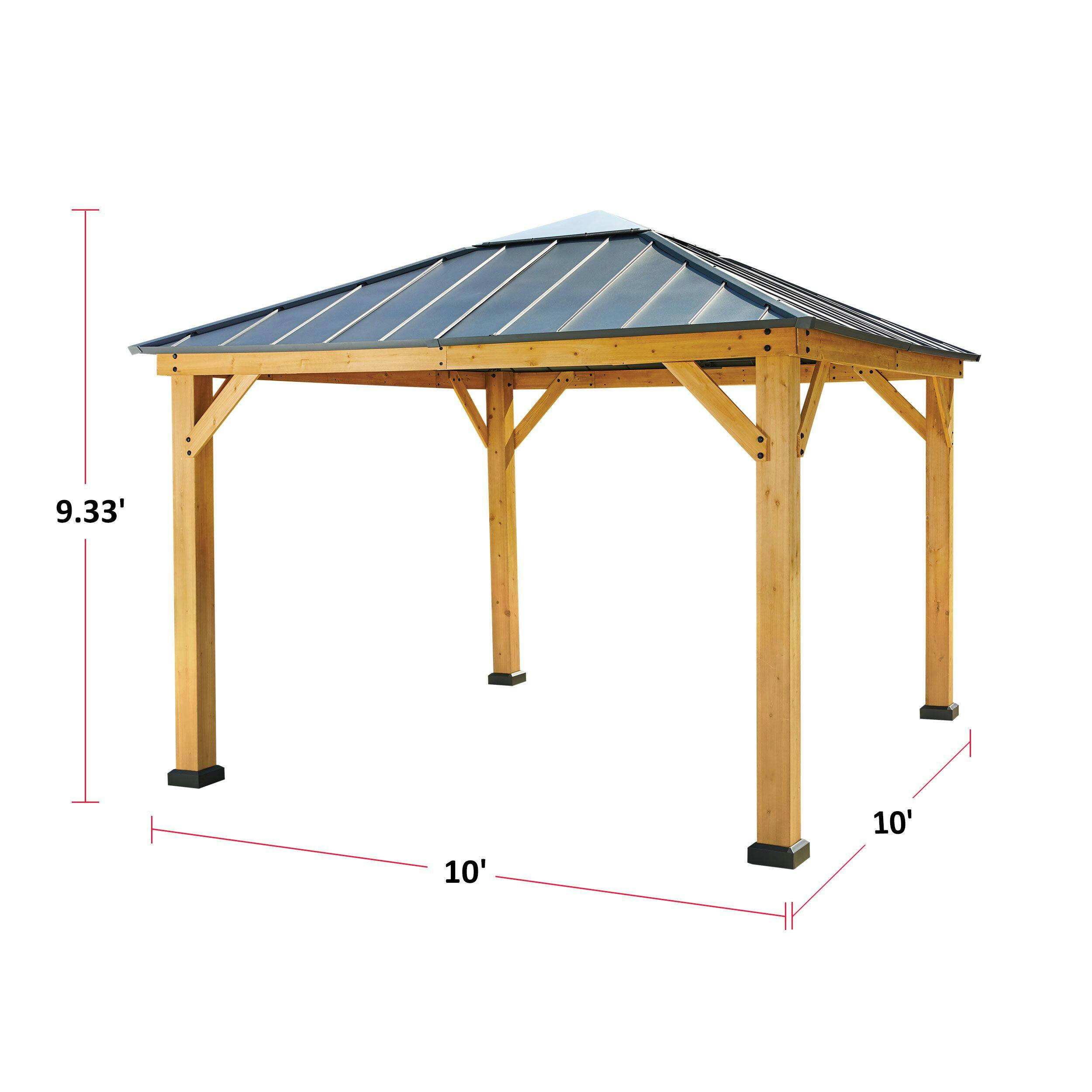 CANVAS Kingsmere Single Tier Gazebo, 10-ft x 10-ft