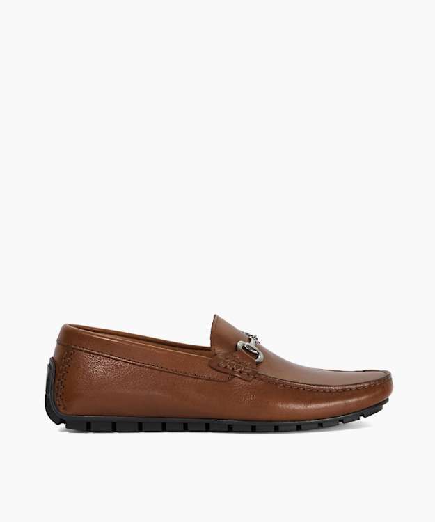 Brackon Tan - Snaffle Trim Suede Loafers