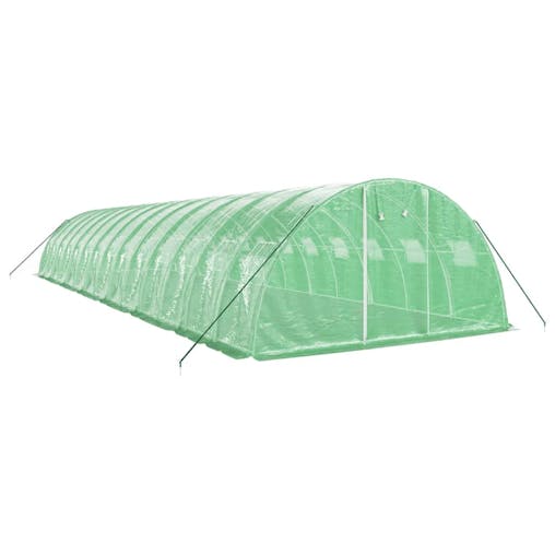 NNEVL Greenhouse with Steel Frame Green 56 m&sup2; 14x4x2 m