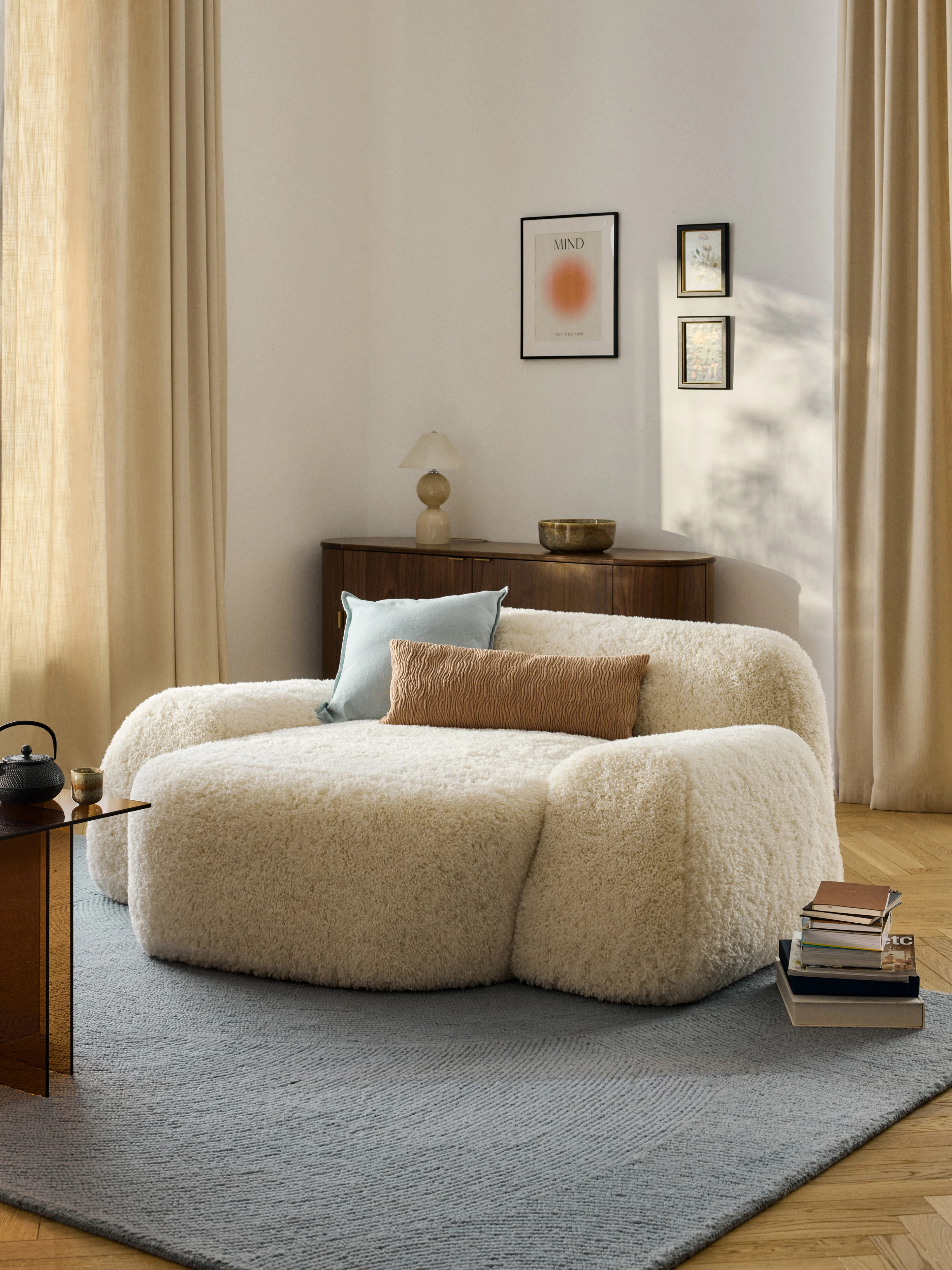 XL Teddy-Loungesessel Wolke